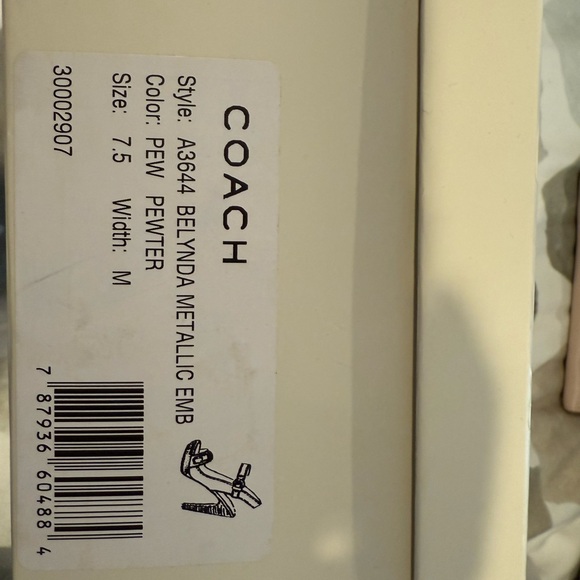 Coach Black Leather Buckle Slingback Heels - Picture 8 of 8